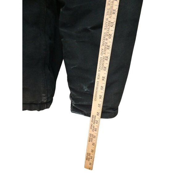 Vintage Carhartt C03  52 TALL Arctic Quilt Duck Canvas Black Work Jacket Coat - Picture 9 of 15
